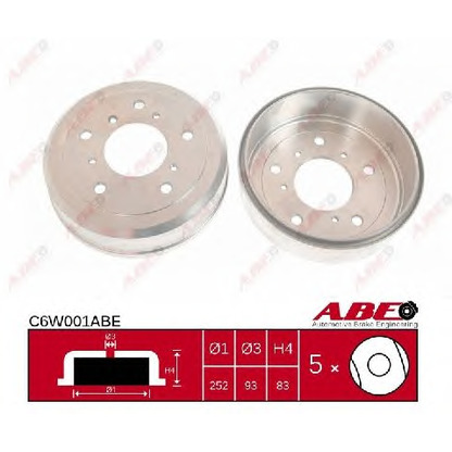 Photo Brake Drum ABE C6W001ABE