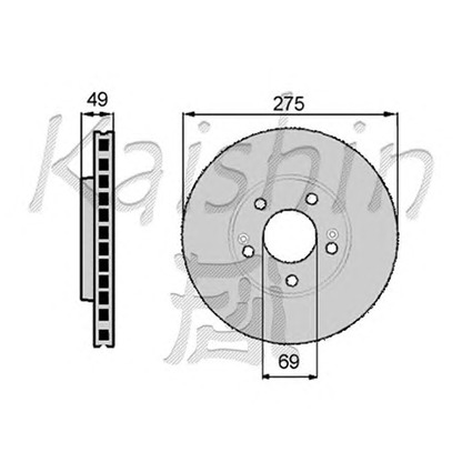 Photo Disque de frein KAISHIN CBR020