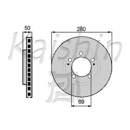 Фото Тормозной диск KAISHIN CBR023