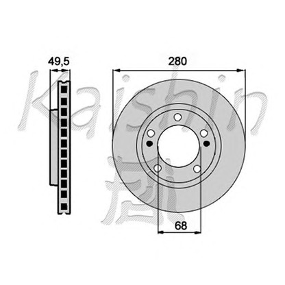 Photo Brake Disc KAISHIN CBR103