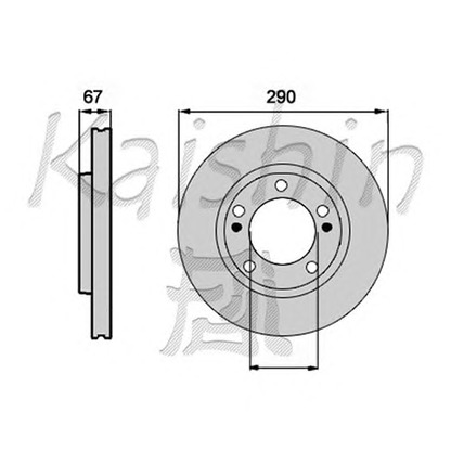 Фото Тормозной диск KAISHIN CBR193