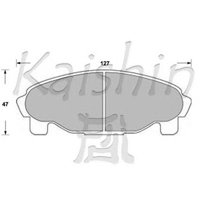 Foto Kit pastiglie freno, Freno a disco KAISHIN D0027