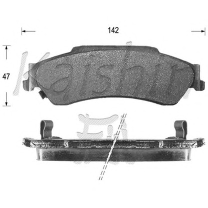 Photo Brake Pad Set, disc brake KAISHIN D10027