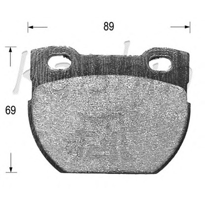 Photo Brake Pad Set, disc brake KAISHIN D10104