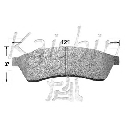 Photo Brake Pad Set, disc brake KAISHIN D10114