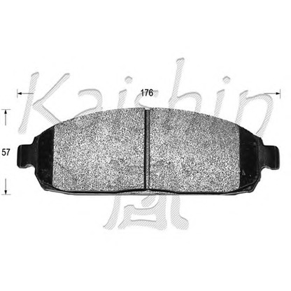 Photo Brake Pad Set, disc brake KAISHIN D10120