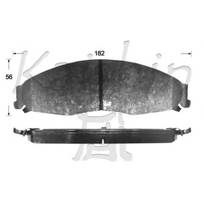 Photo Brake Pad Set, disc brake KAISHIN D10136