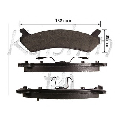 Photo Brake Pad Set, disc brake KAISHIN D10137