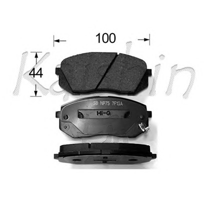 Фото Комплект тормозных колодок, дисковый тормоз KAISHIN D10138
