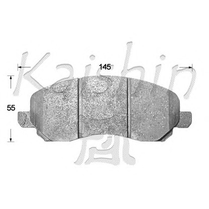 Photo Kit de plaquettes de frein, frein à disque KAISHIN D10144