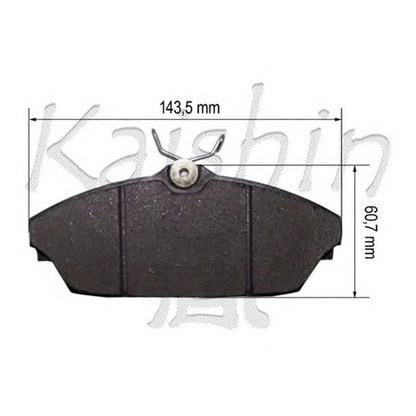 Photo Brake Pad Set, disc brake KAISHIN D10156