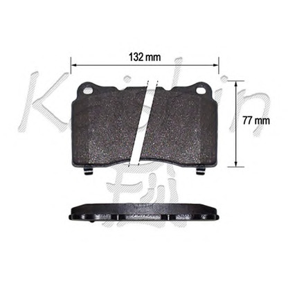 Photo Brake Pad Set, disc brake KAISHIN D10158