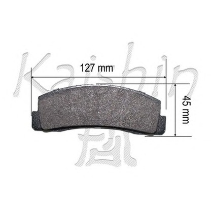 Photo Brake Pad Set, disc brake KAISHIN D10166