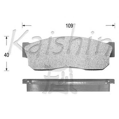 Foto Juego de pastillas de freno KAISHIN D1018