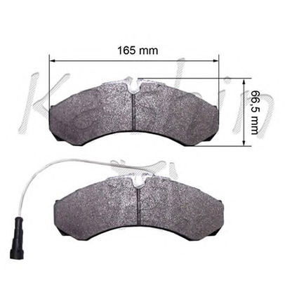 Photo Brake Pad Set, disc brake KAISHIN D10189