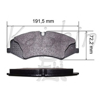 Photo Brake Pad Set, disc brake KAISHIN D10193