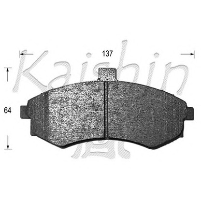 Фото Комплект тормозных колодок, дисковый тормоз KAISHIN FK11142