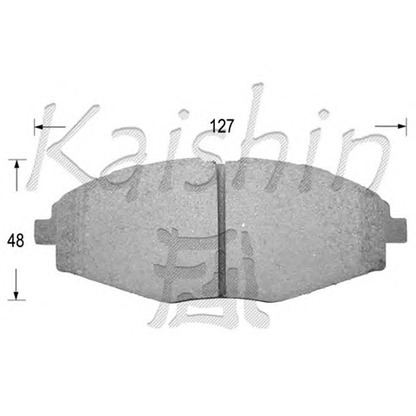 Фото Комплект тормозных колодок, дисковый тормоз KAISHIN FK11144