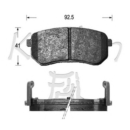 Photo Brake Pad Set, disc brake KAISHIN FK11160