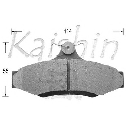 Фото Комплект тормозных колодок, дисковый тормоз KAISHIN D11172