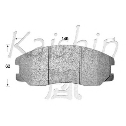 Фото Комплект тормозных колодок, дисковый тормоз KAISHIN D10131OE
