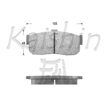 Foto Juego de pastillas de freno KAISHIN FK1148