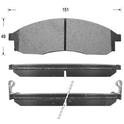 Photo Brake Pad Set, disc brake KAISHIN D1173