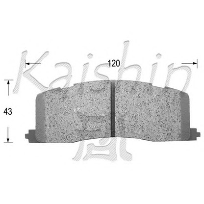 Фото Комплект тормозных колодок, дисковый тормоз KAISHIN D2105