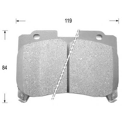 Photo Brake Pad Set, disc brake KAISHIN D2136