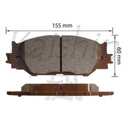 Photo Brake Pad Set, disc brake KAISHIN D2277