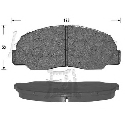 Photo Brake Pad Set, disc brake KAISHIN D3015