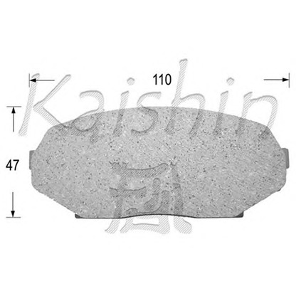 Zdjęcie Zestaw klocków hamulcowych, hamulce tarczowe KAISHIN D3061