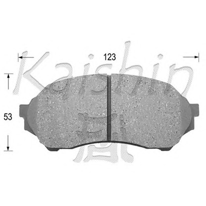 Photo Brake Pad Set, disc brake KAISHIN D3109