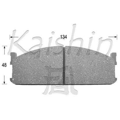Photo Kit de plaquettes de frein, frein à disque KAISHIN D4001