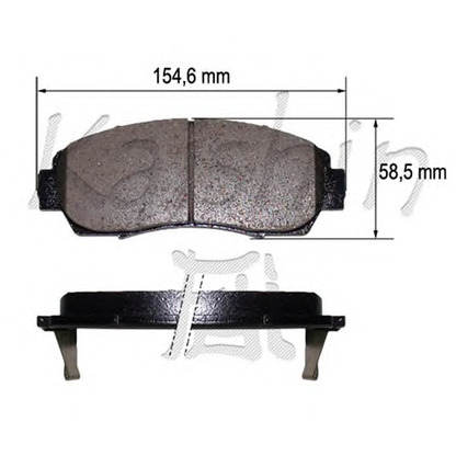 Photo Brake Pad Set, disc brake KAISHIN D5153