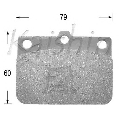 Photo Brake Pad Set, disc brake KAISHIN D6000