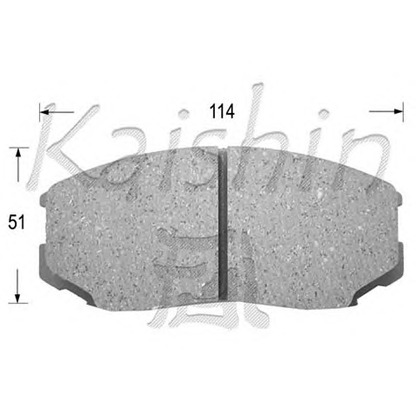 Photo Kit de plaquettes de frein, frein à disque KAISHIN FK6070