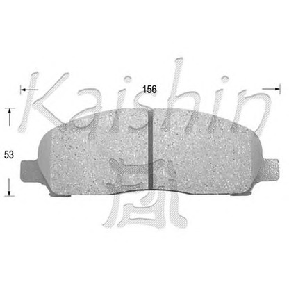 Photo Brake Pad Set, disc brake KAISHIN D6097