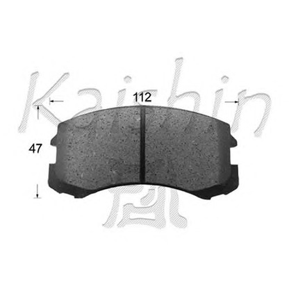 Photo Brake Pad Set, disc brake KAISHIN D6127