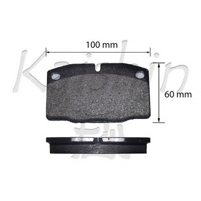 Photo Brake Pad Set, disc brake KAISHIN D7057