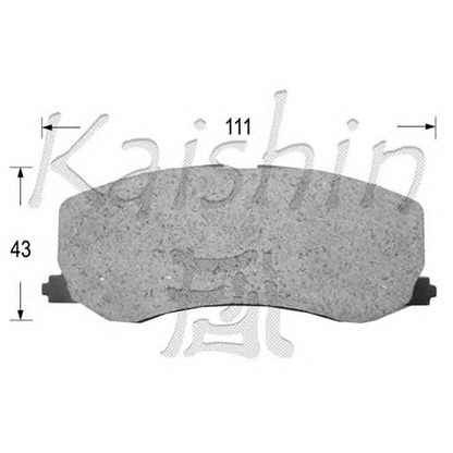 Zdjęcie Zestaw klocków hamulcowych, hamulce tarczowe KAISHIN D9015