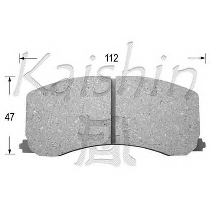 Фото Комплект тормозных колодок, дисковый тормоз KAISHIN D9025