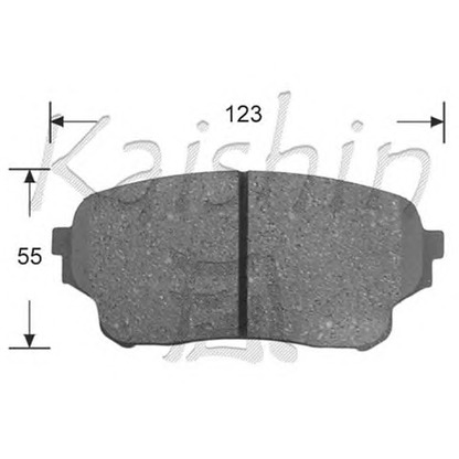 Photo Kit de plaquettes de frein, frein à disque KAISHIN D9045