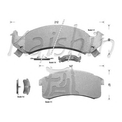 Photo Brake Pad Set, disc brake KAISHIN D9978