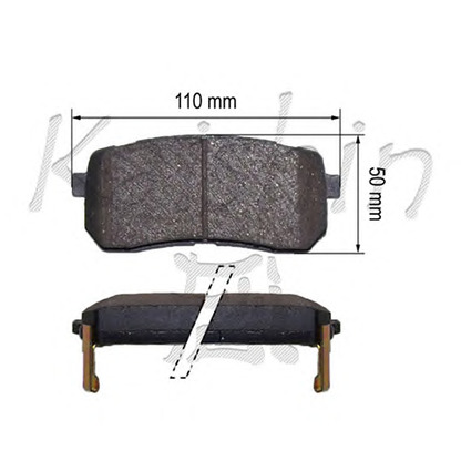 Photo Brake Pad Set, disc brake KAISHIN FK11239