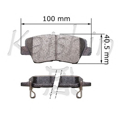 Photo Brake Pad Set, disc brake KAISHIN FK11266