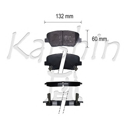 Foto Kit pastiglie freno, Freno a disco KAISHIN FK11283