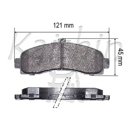 Photo Brake Pad Set, disc brake KAISHIN FK1191