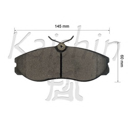 Photo Kit de plaquettes de frein, frein à disque KAISHIN FK1213