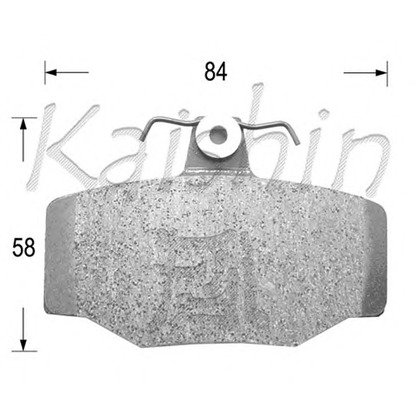Фото Комплект тормозных колодок, дисковый тормоз KAISHIN FK1214